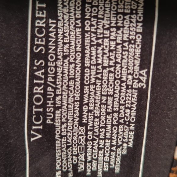 Victoria's Secret Leopard Print Push Up Bra - Picture 6 of 6